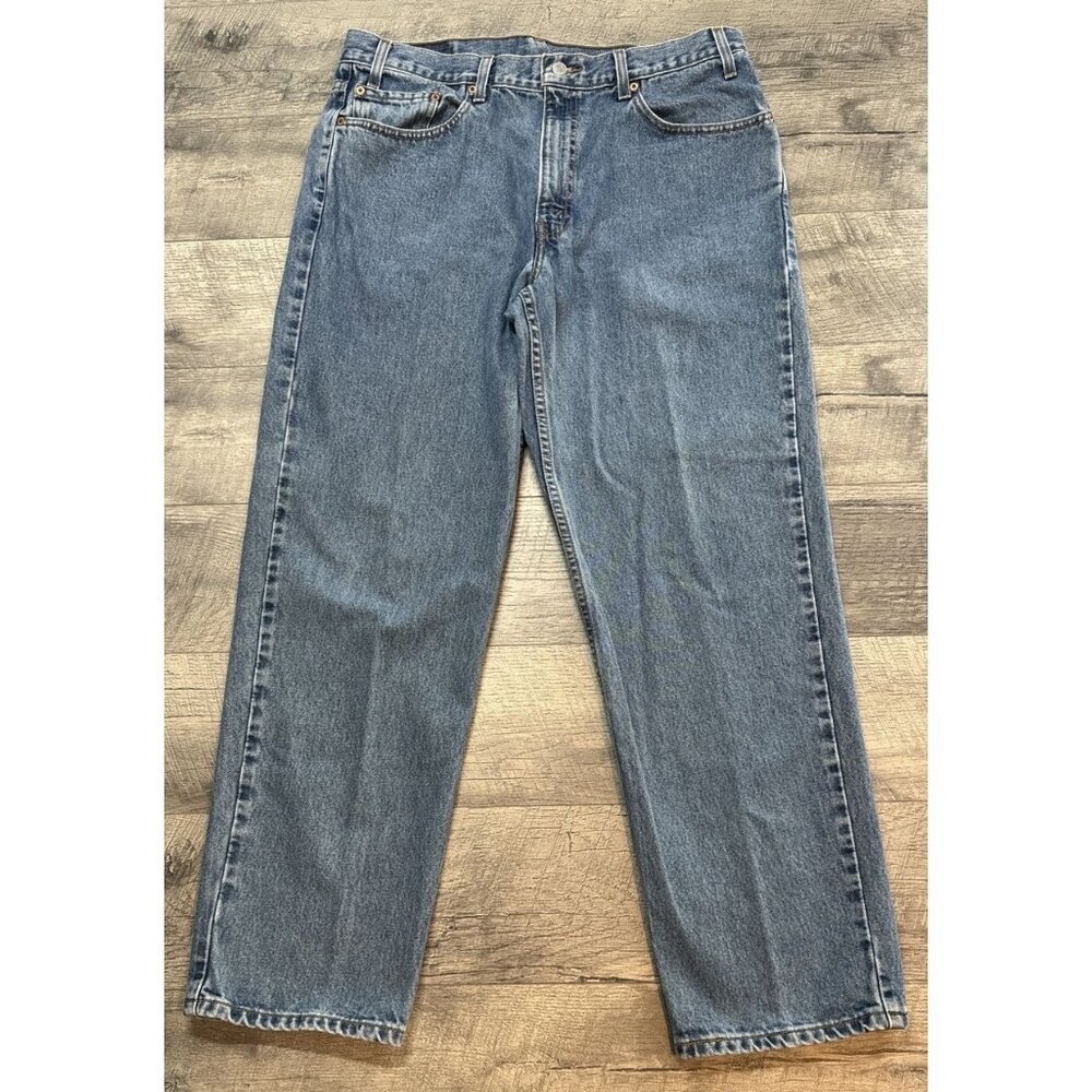 Vintage Levis 550 Jeans Mens 35x30 Denim Relaxed Fit Tapered Leg Red Tab 90s